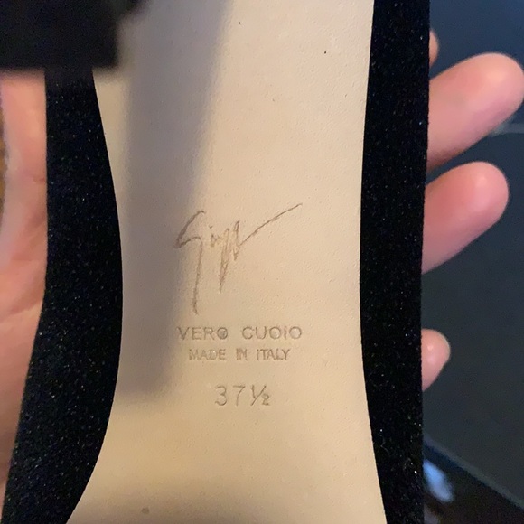 COPY - Giuseppe Zanotti Velvet Stretch Glitter Bootie - Picture 12 of 12